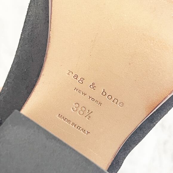 RAG & BONE Suede Margot Boot Black 38.5 - Picture 8 of 8